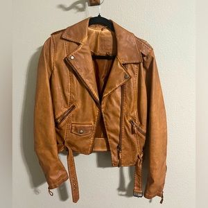 Small Faux Leather Jacket